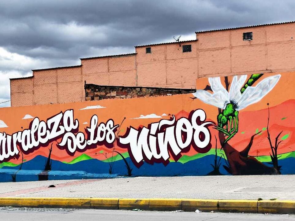 A street scene in Colombia